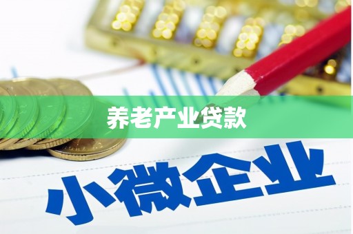 个旧养老产业贷款