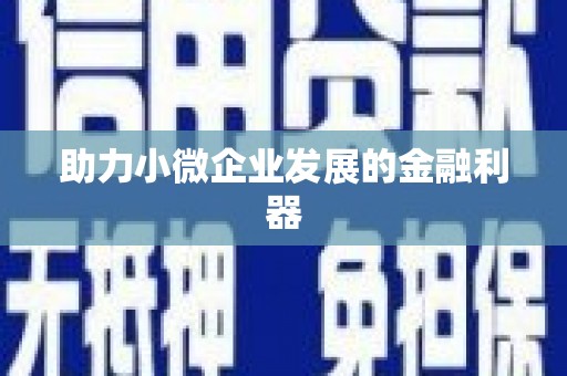 个旧助力小微企业发展的金融利器
